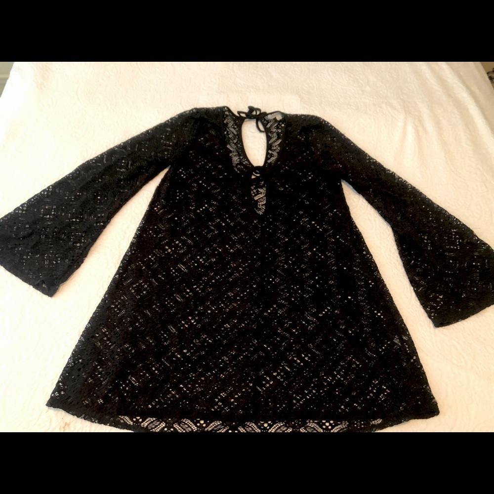 Black Lace Beach Cover Up